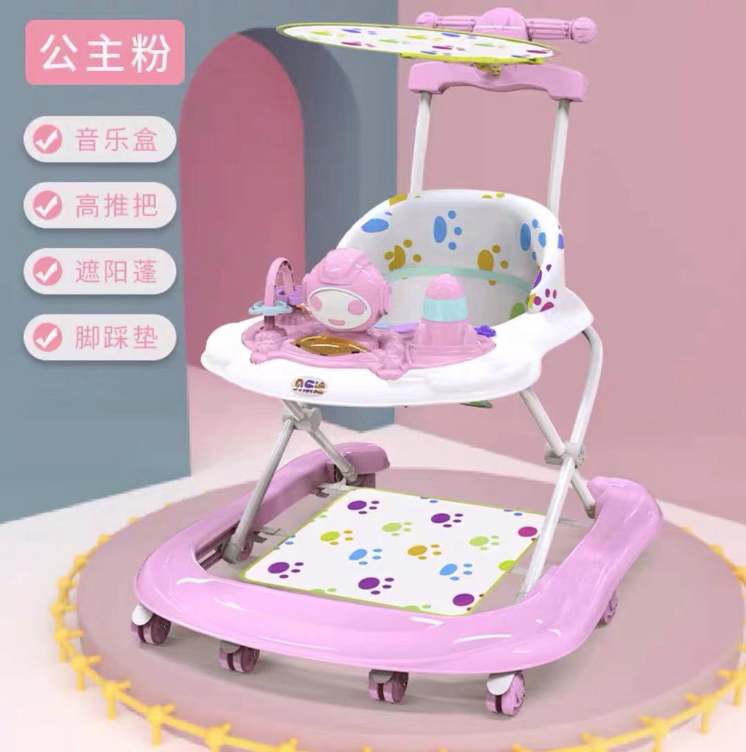 婴儿学步车多功能早教可调节高度防滑带音乐玩具可折叠安全助步车详情18