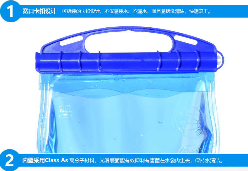 Cross-border best-selling outdoor portable folding water bags, mountain climbing, cycling water bags, running, fitness, camping drinking water bags, camping pic 12