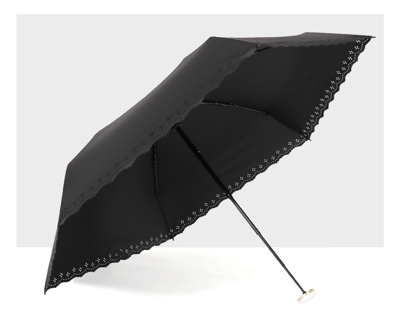 RST Japanese-style creative hollowed-out sunshade umbrella, mini 50% discount pocket sun umbrella for women with color glue sun protection, in stock and in batch pic 14