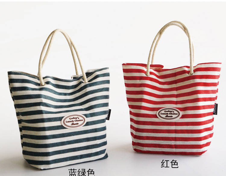 Bangduo - Japanese bento bag, hand-held bag, lunch box bag, storage bag, cotton and linen portable, student bag, rice cloth bag pic 7