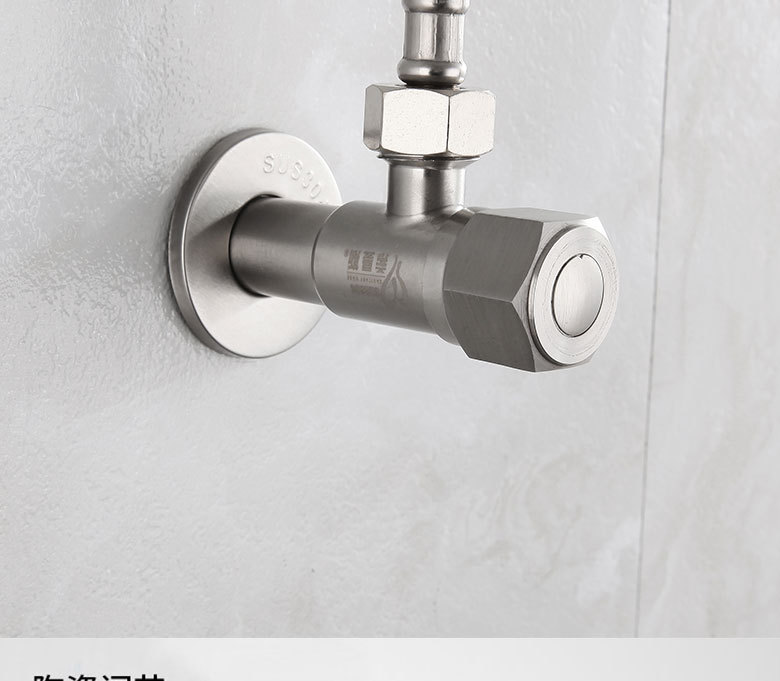 Ximans extended Angle valve water heater water valve toilet switch copper core thickened 304 stainless steel Angle valve pic 9