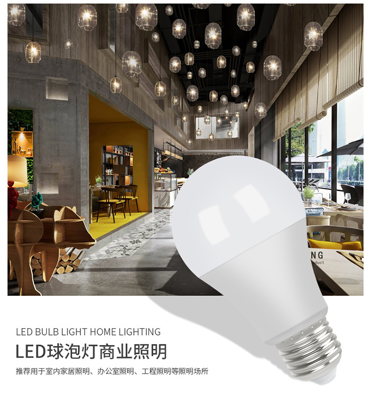 led灯泡E27螺口220V球泡灯110V节能高亮日规100V跨境热卖电商专供详情11