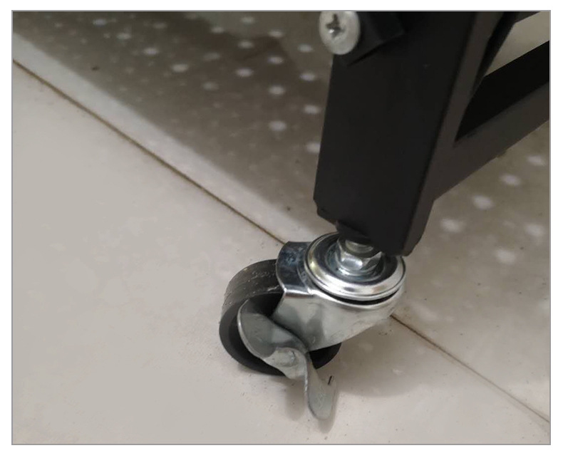 The folding storage rack is made of five layers of black steel pipes welded and assembled for storing sundries, books and kitchenware pic 17