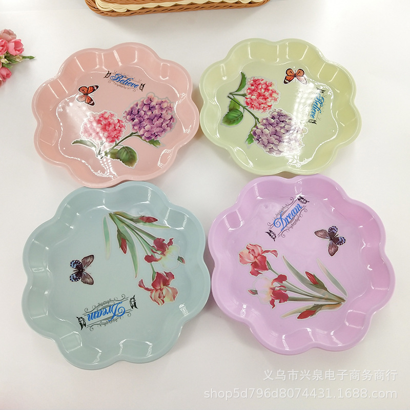 【 Zone 3-7 】2780 fruit platter 680 per box, lace platter, lace fruit platter, printed fashionable fruit Platter, Candy Platter, Snack Platter, flower-shaped fruit platter 1 yuan 2 yuan supply pic 4