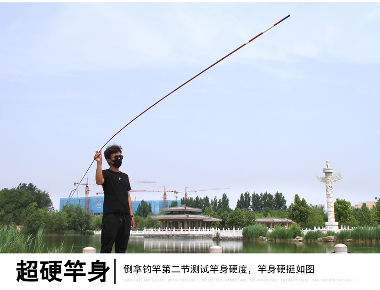 Short-section fishing rods, various fiberglass reinforced plastic stream rods, 3.6-meter short-section fishing rods wholesale, fishing rod handle set pic 14