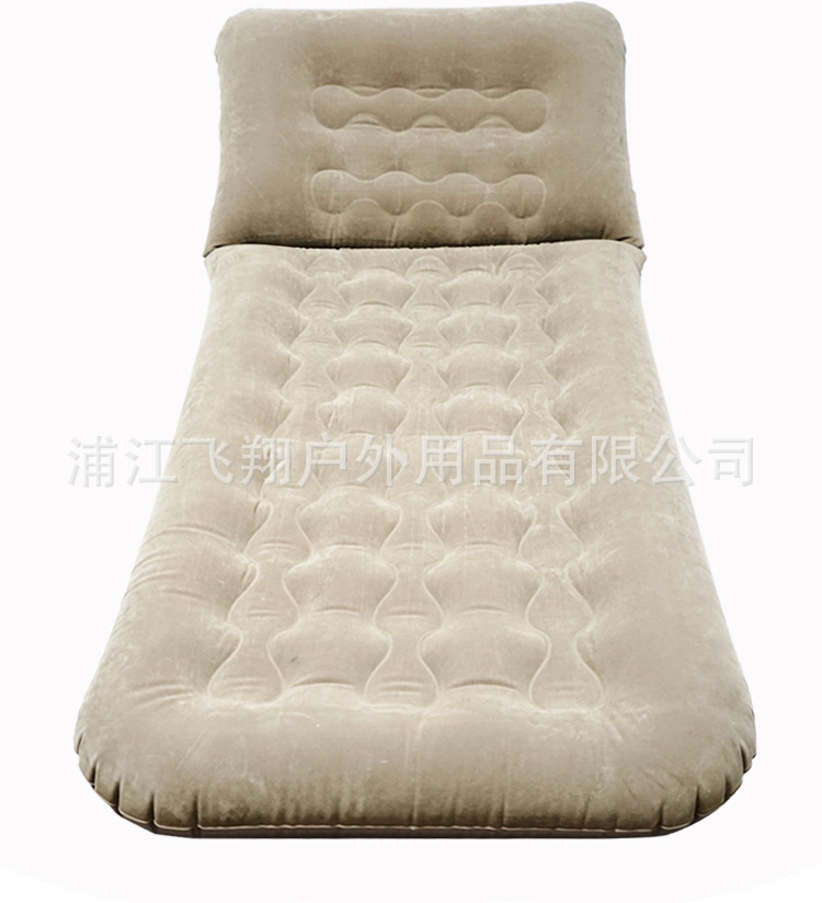 Outdoor camping moisture-proof single-person portable flocked inflatable bed, indoor lazy person adjustable multi-purpose sofa bed with pump pic 11