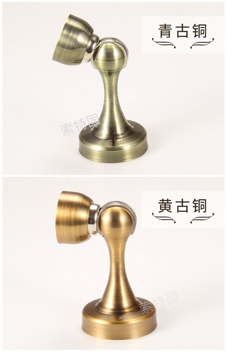 304不锈钢门吸 免打孔强磁防撞门挡卧室卫生间新款磁性防盗门墙吸详情17