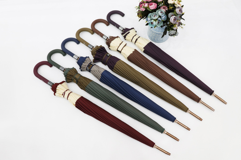 RST Umbrella 16-bone umbrella with enlarged windproof frame and color-blocking edge business advertising umbrella wholesale pic 9