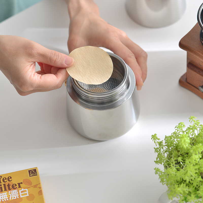 Coffee filter paper V-shaped, wood pulp conical filter paper V60, hand-brewed coffee fan-shaped filter paper V02, 50 filter cups pic 16