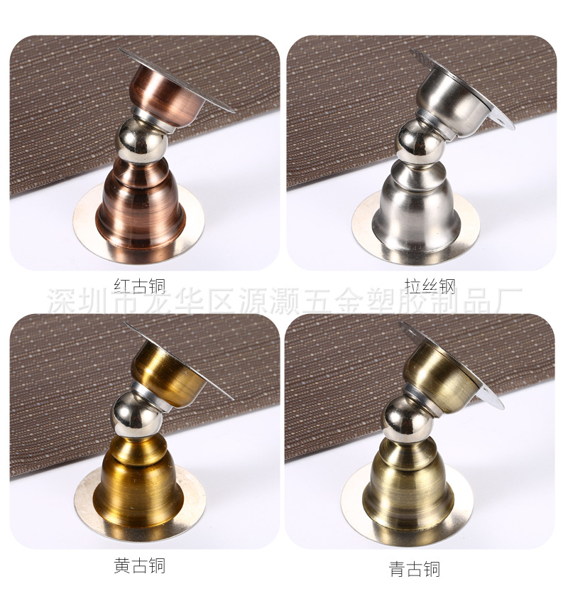 不锈钢门吸 卧室卫生间入户门强磁加厚防撞吸门器防风免打孔/打孔详情7