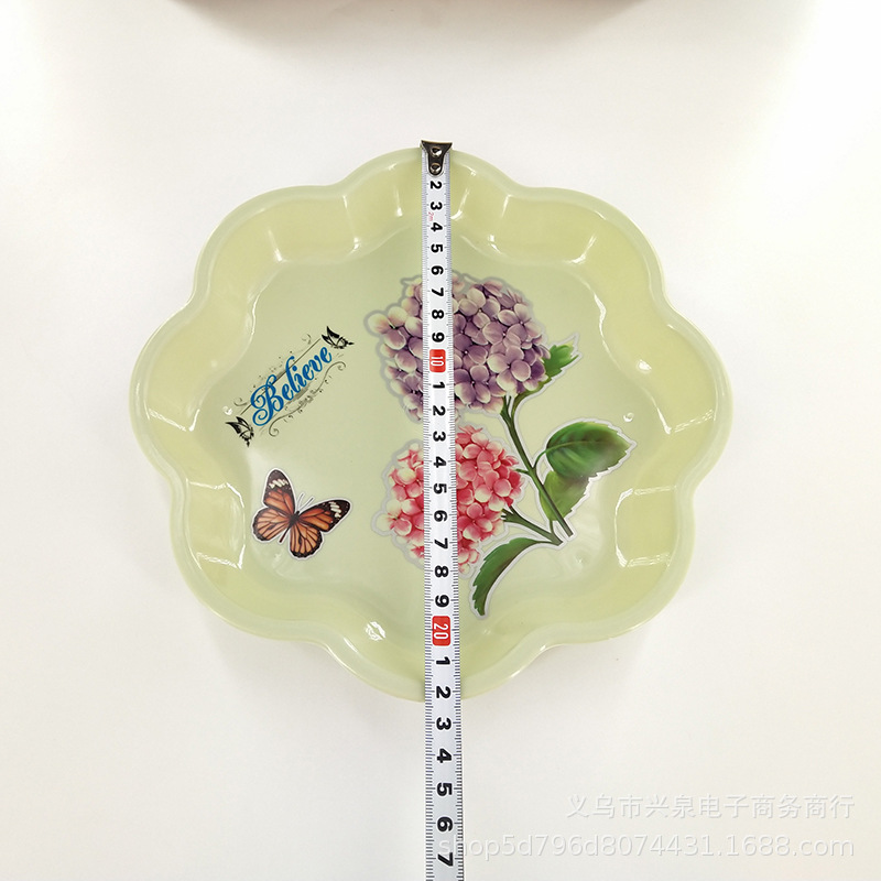 【 Zone 3-7 】2780 fruit platter 680 per box, lace platter, lace fruit platter, printed fashionable fruit Platter, Candy Platter, Snack Platter, flower-shaped fruit platter 1 yuan 2 yuan supply pic 7