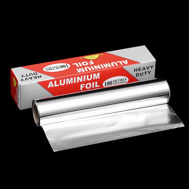 Barbecue and fish tin foil paper, household aluminum foil paper, thickened tin foil paper, kitchen baking tools, disposable barbecue paper pic 21