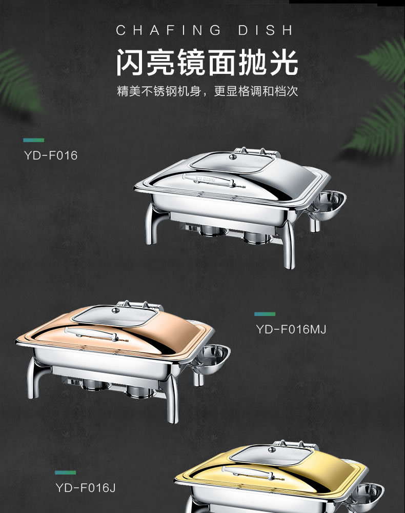 Visible rectangular mechanical buffer hydraulic glass-covered buffet stove, insulated stove, self-service breakfast stove for commercial use pic 1