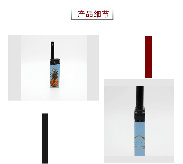 跨境现货卡通水果点蜡烛安全点火器电子点火器充气便携式打火机详情4