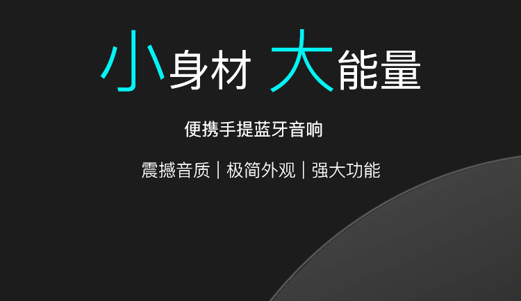 蓝牙小音箱户外便携式收音机无线手提迷你音响家用低音炮跨境批发详情4