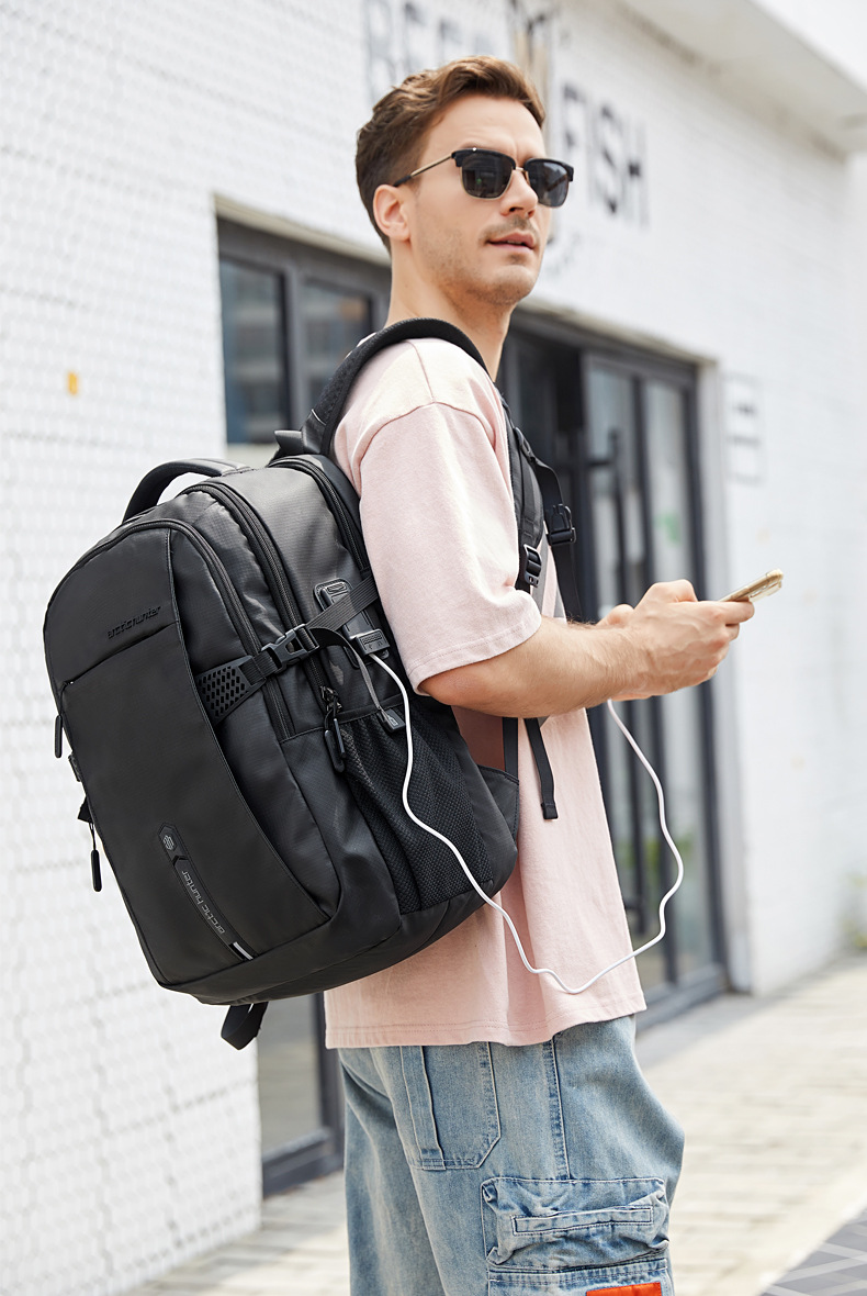 跨境大容量多功能双肩包户外旅行背包商务防盗防水电脑包运动男包详情14