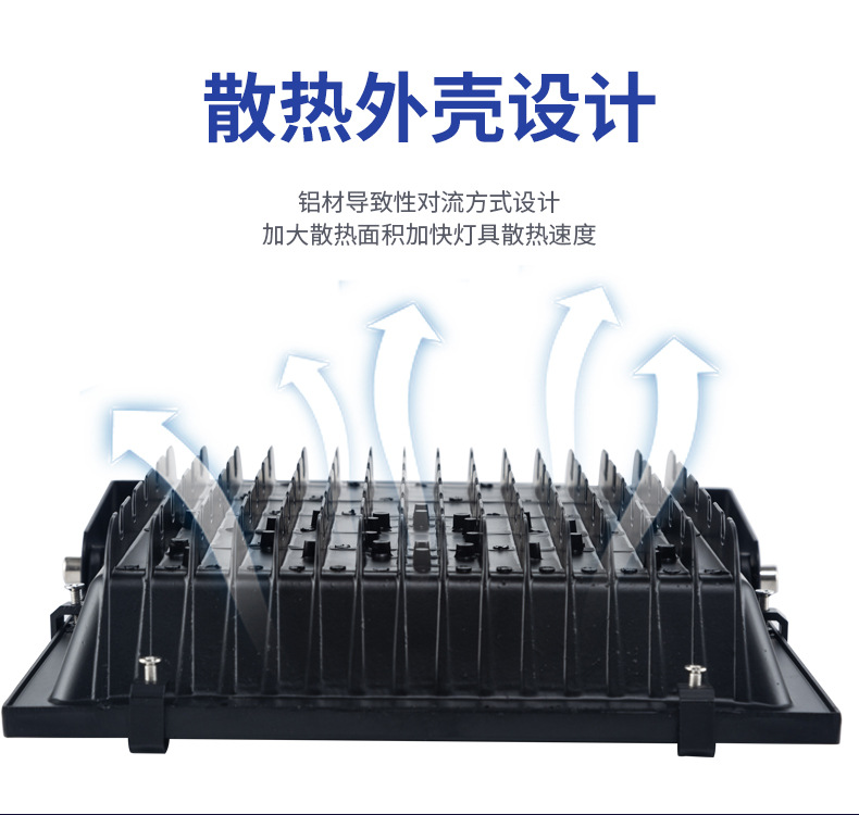 LED outdoor aluminum material floodlight, Black Diamond 5054 surface mount high-brightness floodlight, community basketball court floodlight pic 8