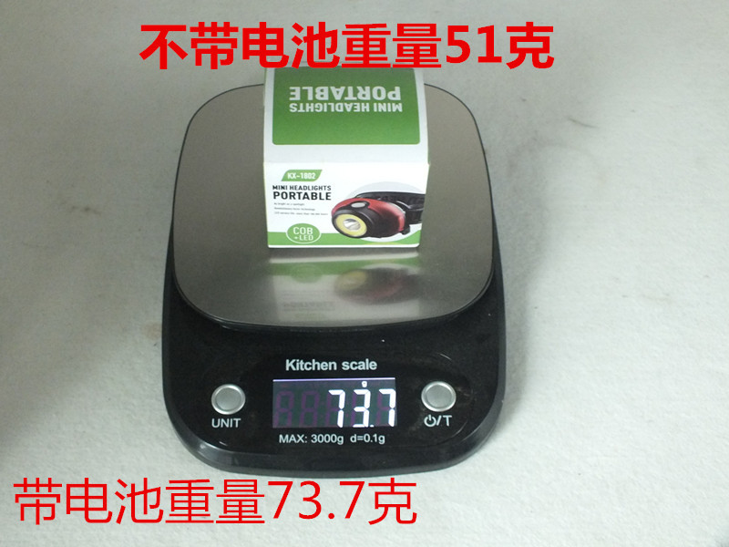 跨境3W迷你头灯LED塑料小头灯户外露营红白光头戴式手电3*AAA详情4