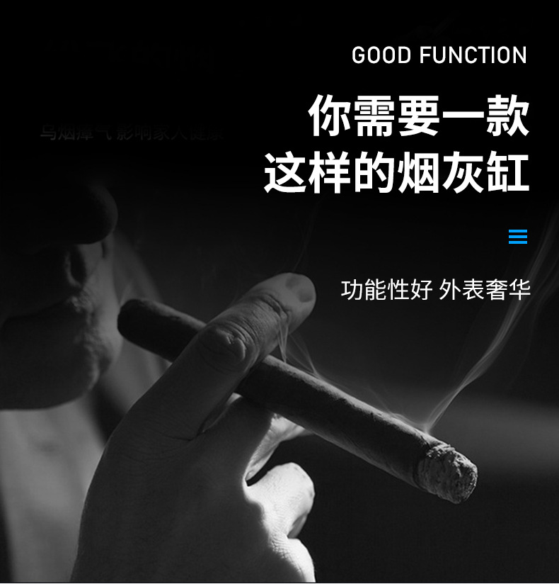 The new type of car ashtray, stainless steel household cigarette bucket, and creative multi-functional car ashtray with light are selling well across borders pic 4