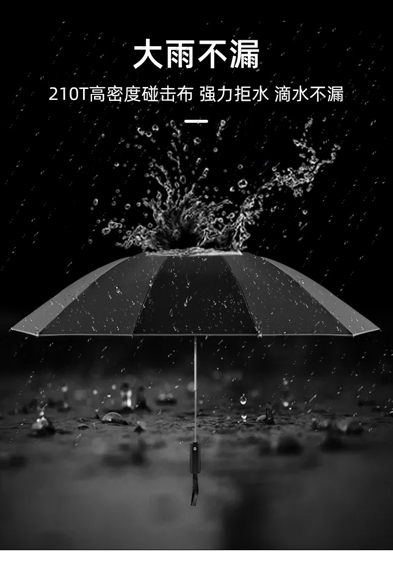 雨伞折叠伞高级感批发伞折叠自动伞大雨伞男士伞超大广告伞遮阳伞详情8