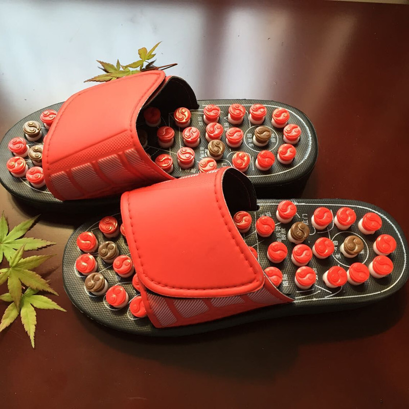 Cross-border foreign trade thorny massage slippers, foot sole acupoint bagua shoes, household daily use, summer couple manufacturer P52 pic 1