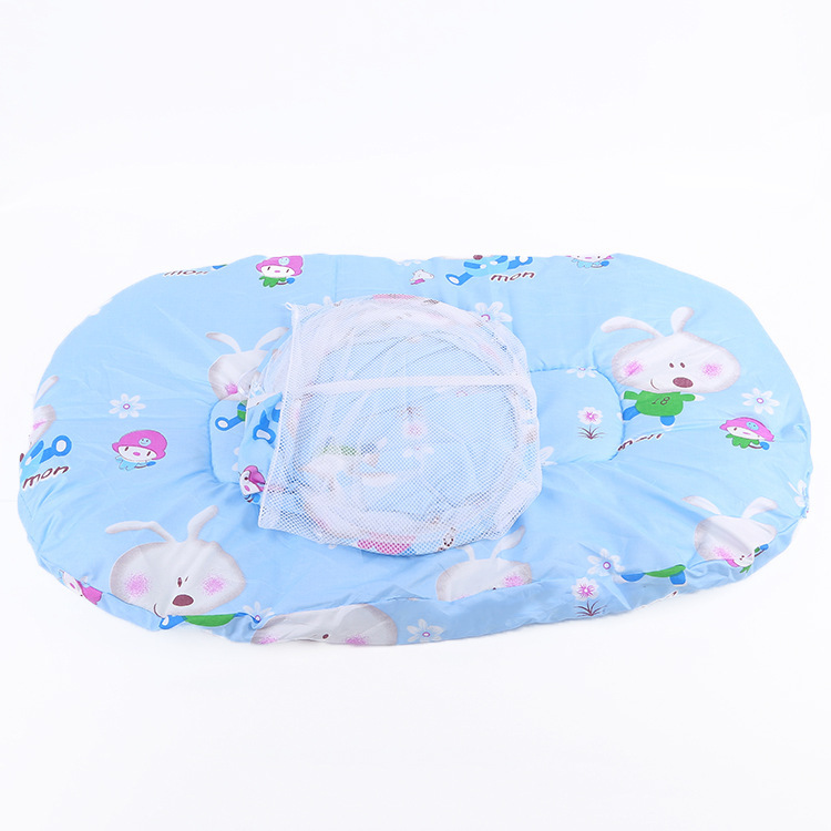 跨境爆款婴儿蚊帐新款宝宝折叠式带棉垫蚊帐床儿童卡通防蚊床批发详情5