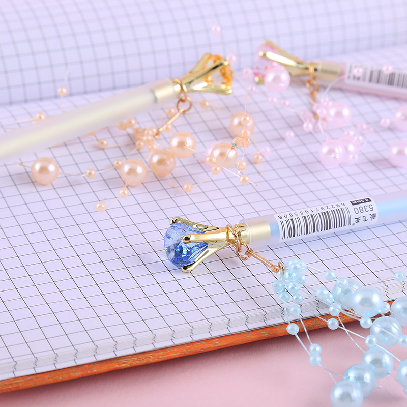 Oufeiya 5380 Diamond and Pearl Pendant, Activity Pencil, Cute and girlish heart Pendant, Mechanical pencil, Office stationery pic 14