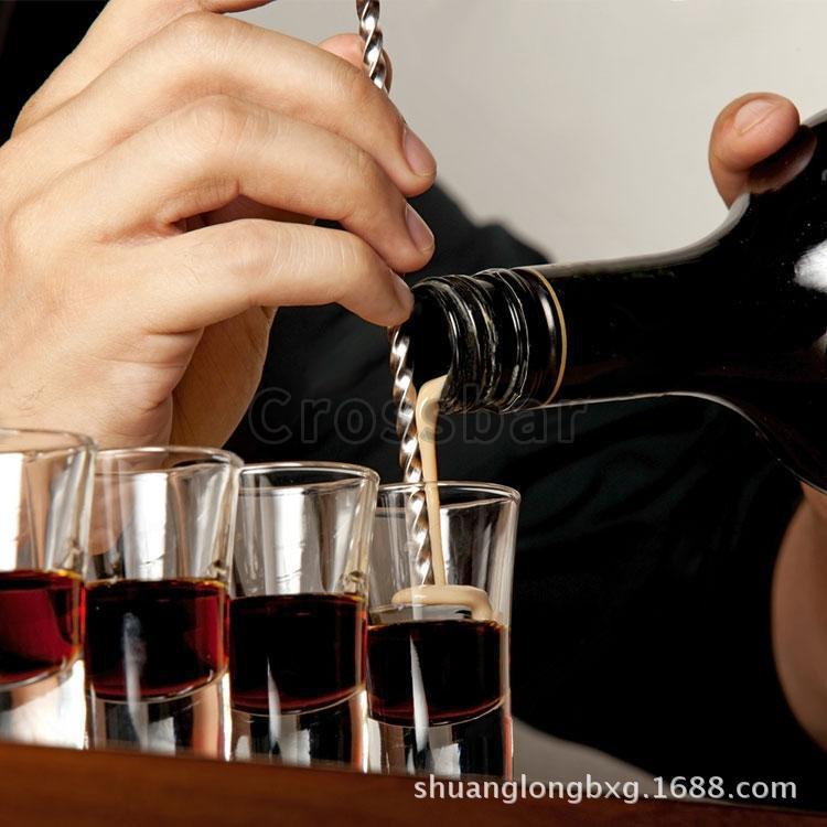 304不锈钢调羹勺鸡尾酒吧勺酒吧调酒勺奶茶搅拌勺双头吧勺吧匙详情8