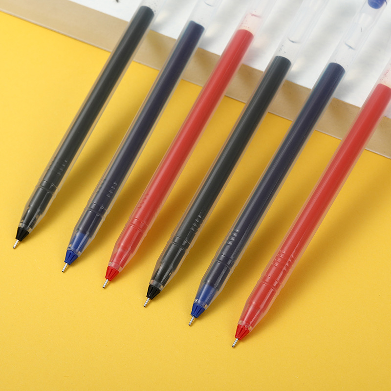 Direct-sale large-capacity, high-performance gel pen, 0.5mm carbon water pen, special pen for student exams, signature pen pic 7
