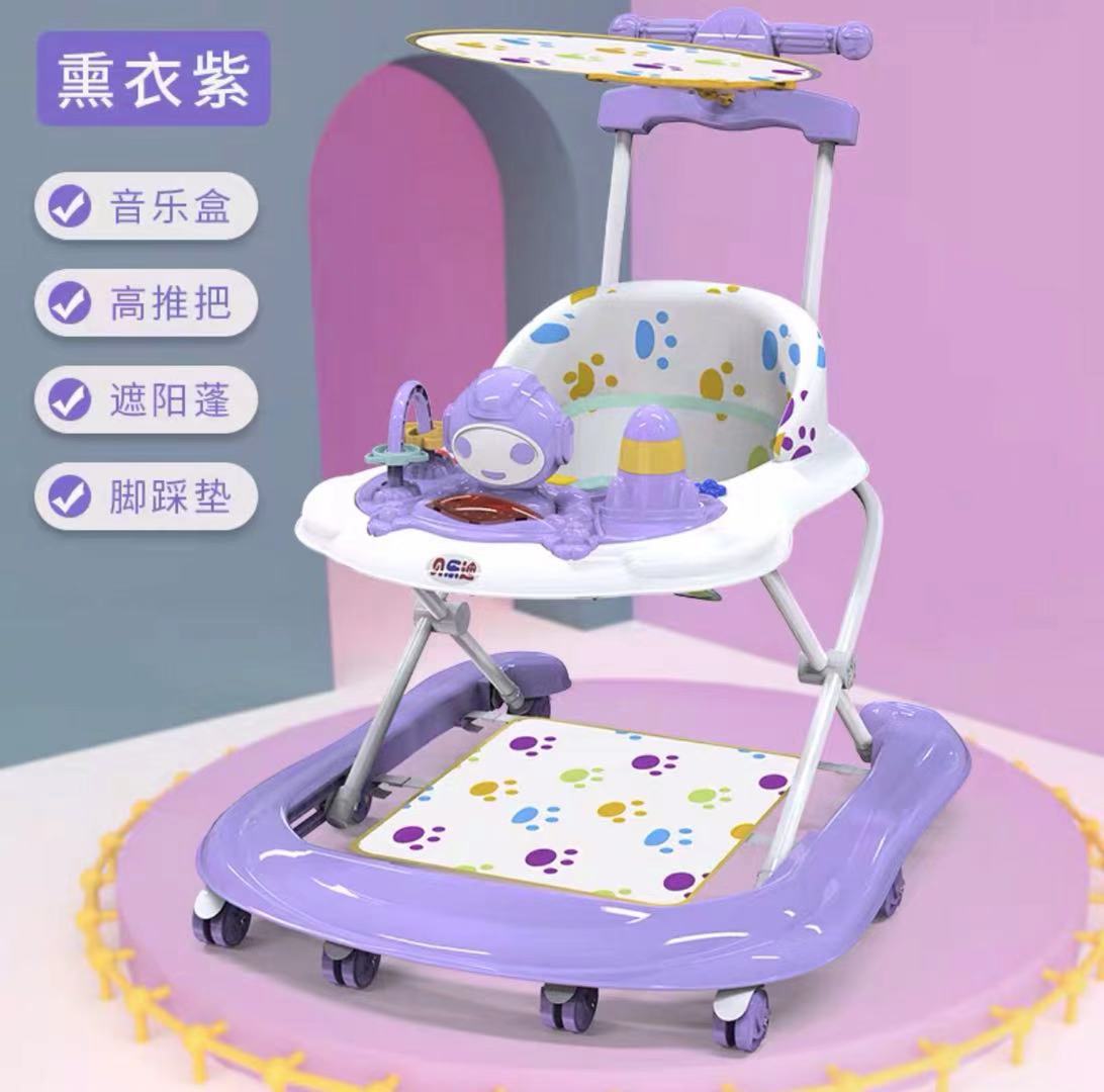 婴儿学步车多功能早教可调节高度防滑带音乐玩具可折叠安全助步车详情19