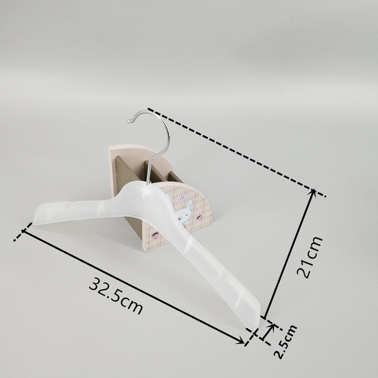 厂家直销塑料儿童衣架童装小孩宝宝白色塑料挂衣架子服装店用衣挂详情16