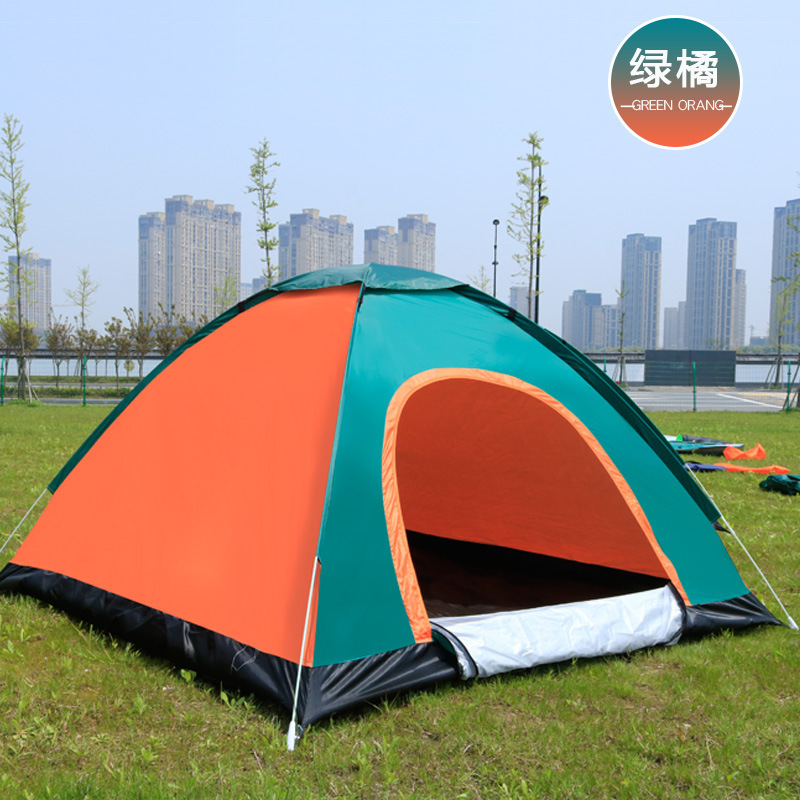 Outdoor camping folding fully automatic tent for 3-4 people, simple and quick opening on the beach, double automatic tent factory direct sales pic 25
