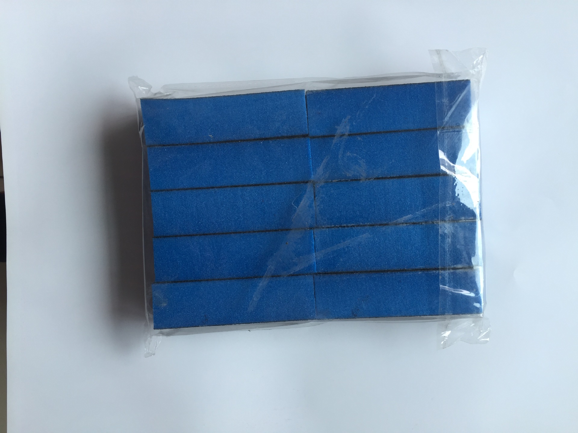 Factory direct sales of three-sided sand blocks in stock for wholesale, high-elastic cotton tofu blocks, washed black square nail files pic 10