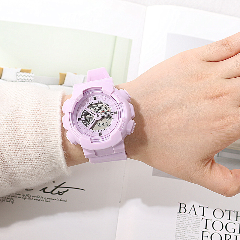 Quartz watch for girls, Korean version, simple and trendy Suprsok, not waterproof, casual and trendy, sporty large dial for men pic 14