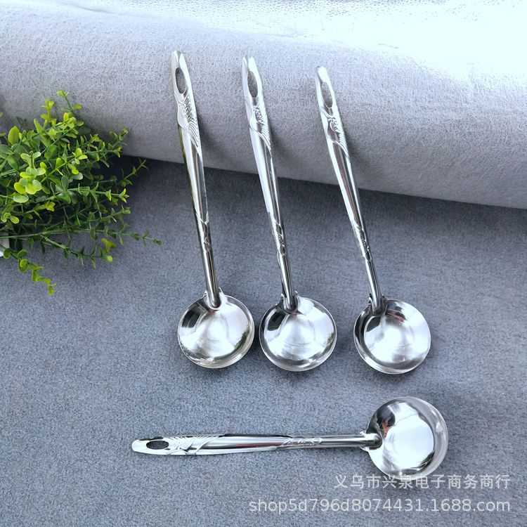 【 Zone 1-10 】 Crane Soup Spoons 3000 per box Crane Soup spoons, Hot pot soup spoons, metal soup spoons, hot pot spoons, hotel and restaurant spoons, household ladles, soup spoons, free gifts wholesale pic 3