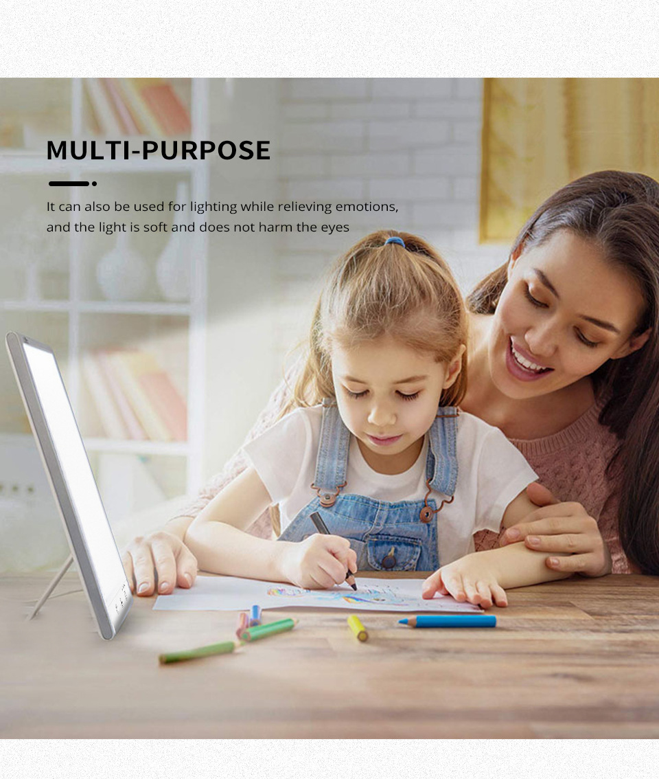 The white rectangular light therapy light strip control button USB power cord supports Tuya Alexa Google Assistant Smart Life mode pic 11