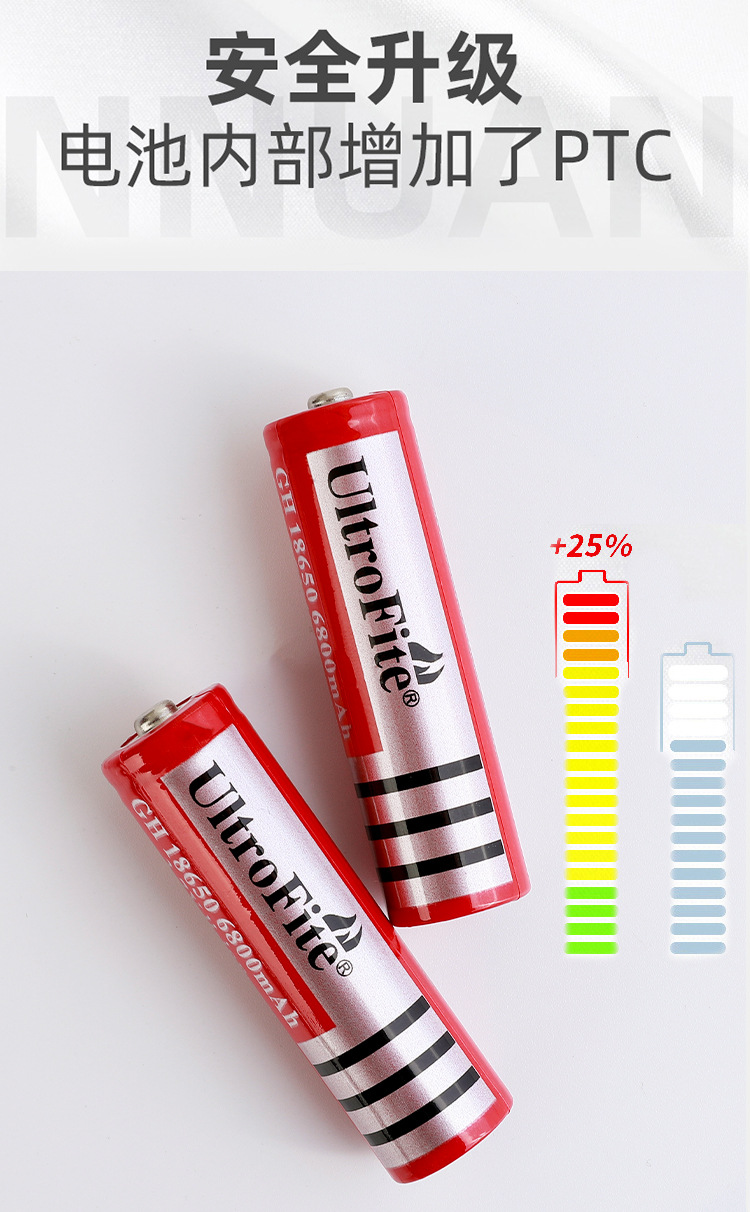 18650锂电池充电器大容量3.7v强光手电筒小风扇多功能4.2v可通用详情2