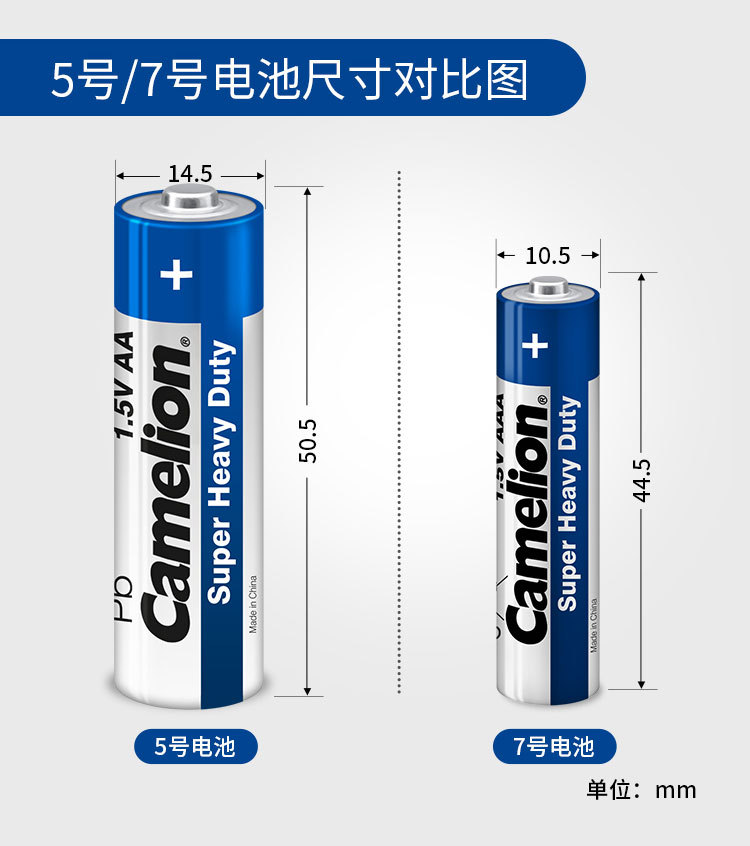 Camelion飞狮7号aaa遥控器干电池R03碳性玩具手电筒电池现货批发详情3