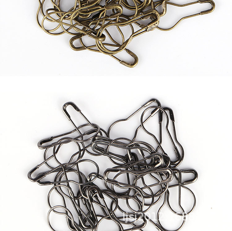 Gourd pins, iron safety pin, copper tag collar pin, colored safety pin, pear-shaped pin, direct supply from the manufacturer pic 8