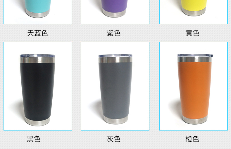 户外车载汽车杯20oz冰霸杯304不锈钢保温保冷杯冰乐杯情侣酷冰杯详情7