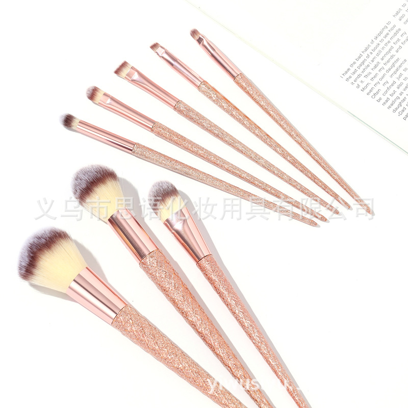 速卖通热卖8支化妆刷套刷创意简约化妆刷外出便携美妆工具批发化妆刷粉刷眼影刷详情8