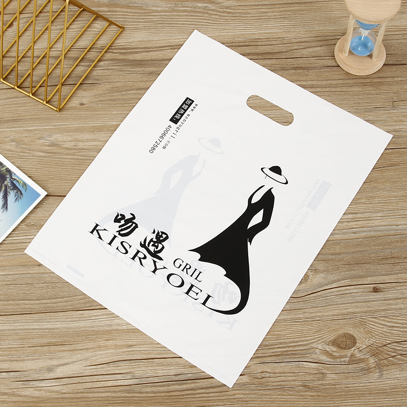 厂家供应挖孔手提袋四指袋超市服装包装塑料袋LDPEHDPE耐用环保便携详情8