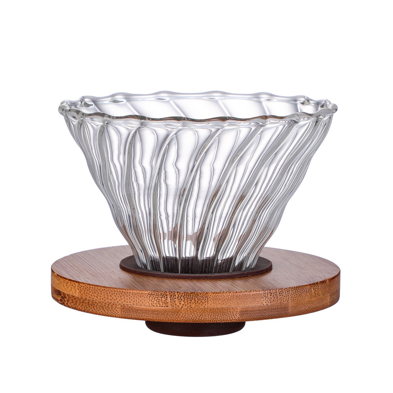 Coffee filter, high borosilicate glass V60 coffee filter cup, coffee funnel for large volume, discount available, logo printed pic 18