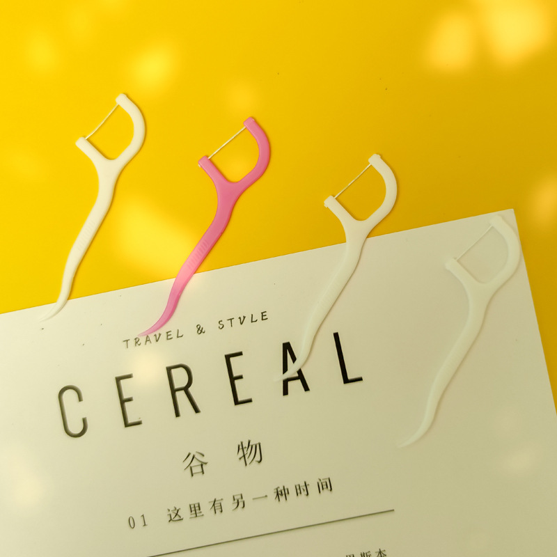 Love dental floss box, disposable plastic toothpicks, dental care, portable dental floss sticks, family floss picks pic 15