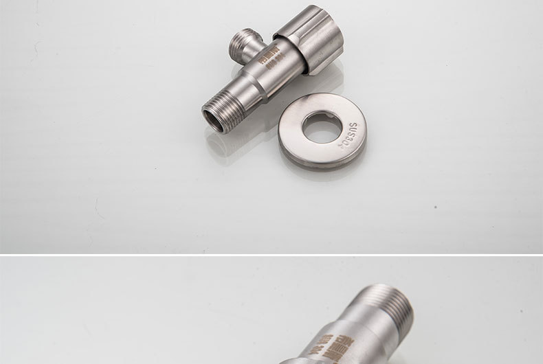 Ximans 304 stainless steel Angle valve, all-copper Angle valve, water heater water stop switch valve, 4-minute DN15 ceramic core pic 21