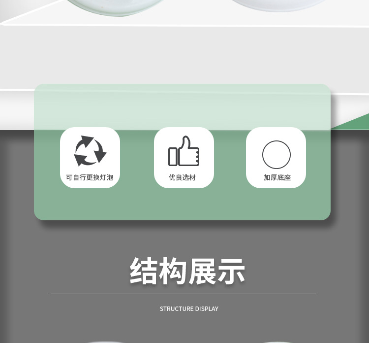 平装式灯座e27螺口灯座 卧室吊灯灯头灯座 PVC陶瓷内胆灯座批发详情2