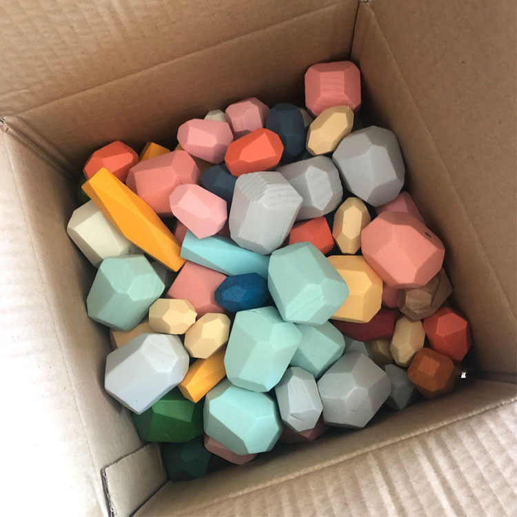 Flawed Stone stacking puzzle, colorful building blocks, Stone stacking, Jenga toy figurines, training boys and girls, stones pic 15