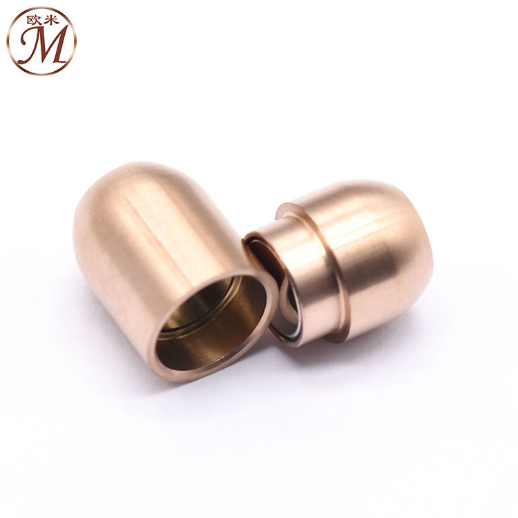 不锈钢磁铁扣钛钢平珠扣朱砂手环子弹头药丸龙鳞皮绳diy饰品配件详情19