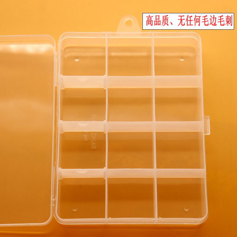 跨境流行款12格三偏可活动饰品收纳盒厂家直营新料食品级商品详情23