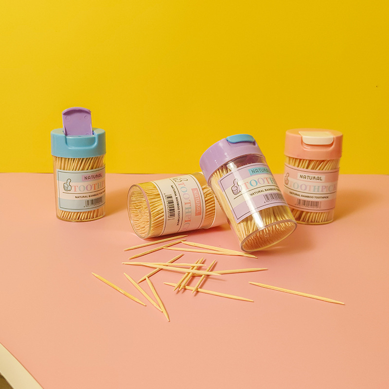 创意牙签筒居家客厅餐桌家用翻盖便携牙签盒牙签罐茶几牙签收纳盒详情18